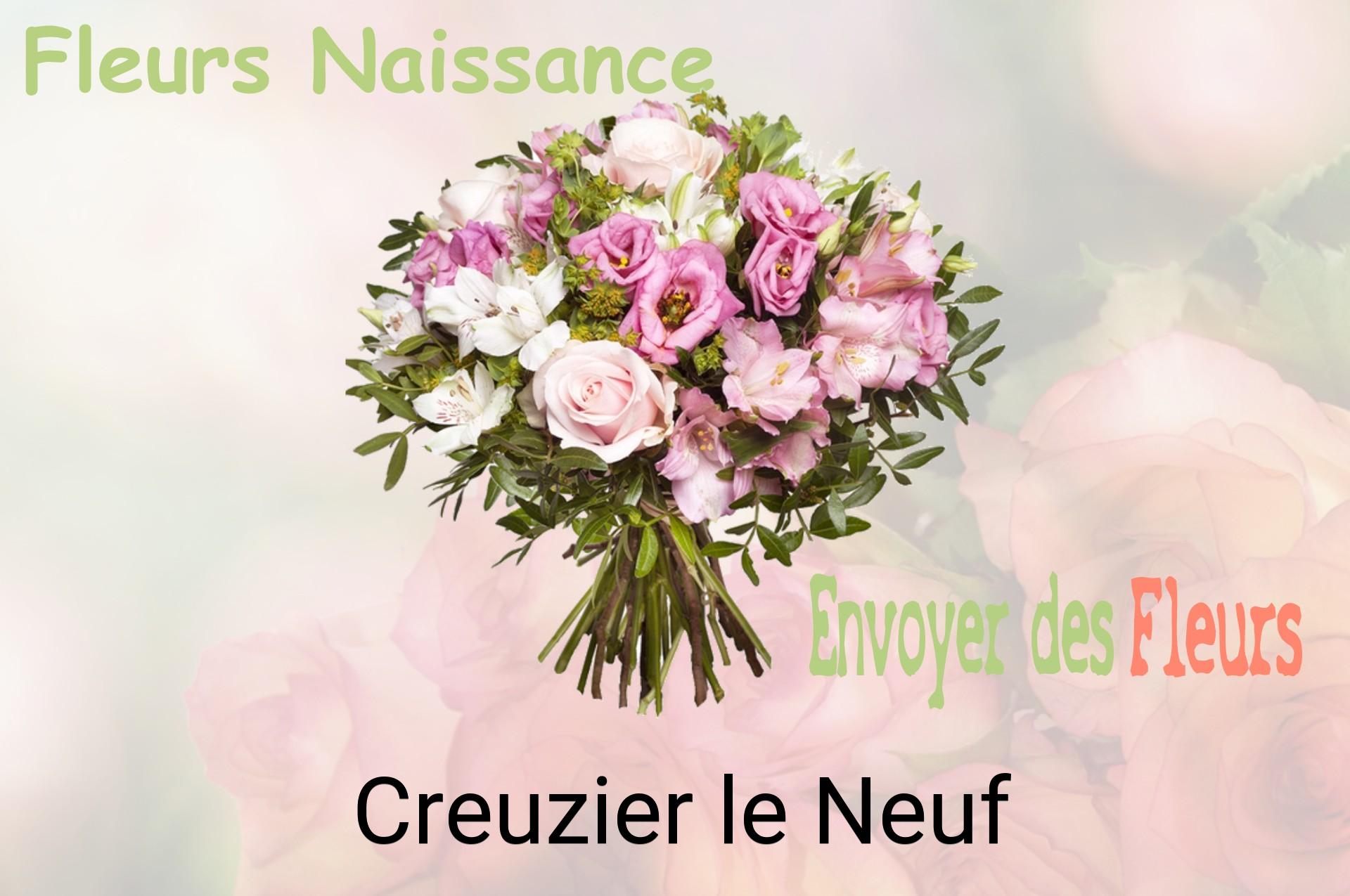 Bouquet de fleurs de naissance livré à Creuzier-le-Neuf